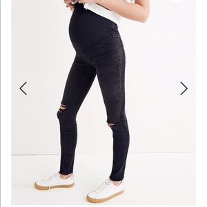 Madewell Maternity Over-Belly Jeans Black Sea